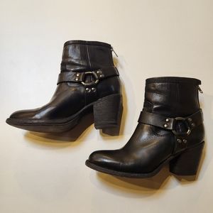 Frye Tabitha Harness Short Moto Boot